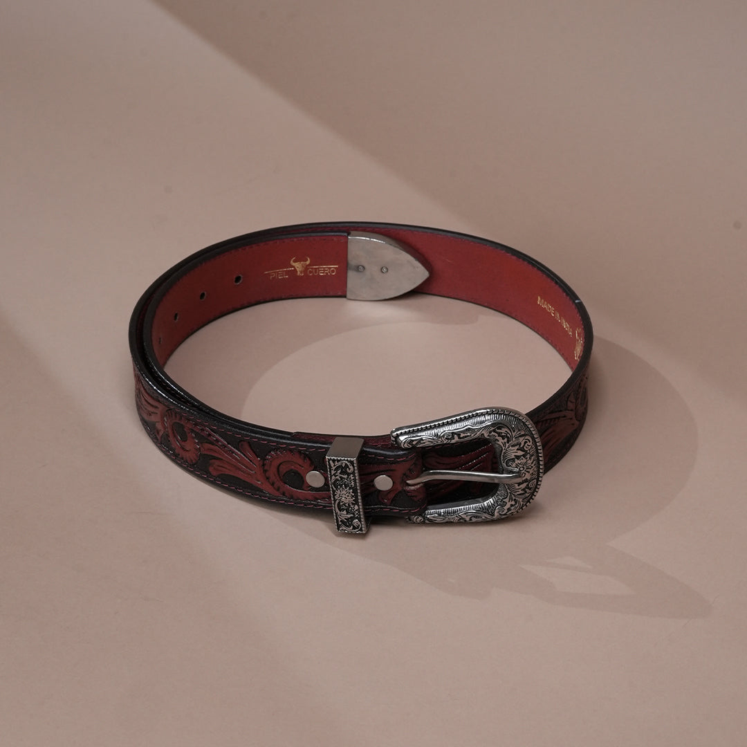 Cowboy Leather Belt for Men | Handcrafted Western Leather Belt