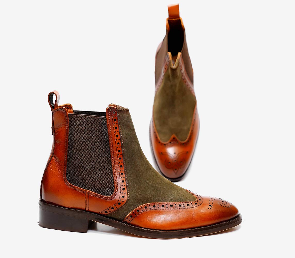 Full-grain leather shoes for office wear