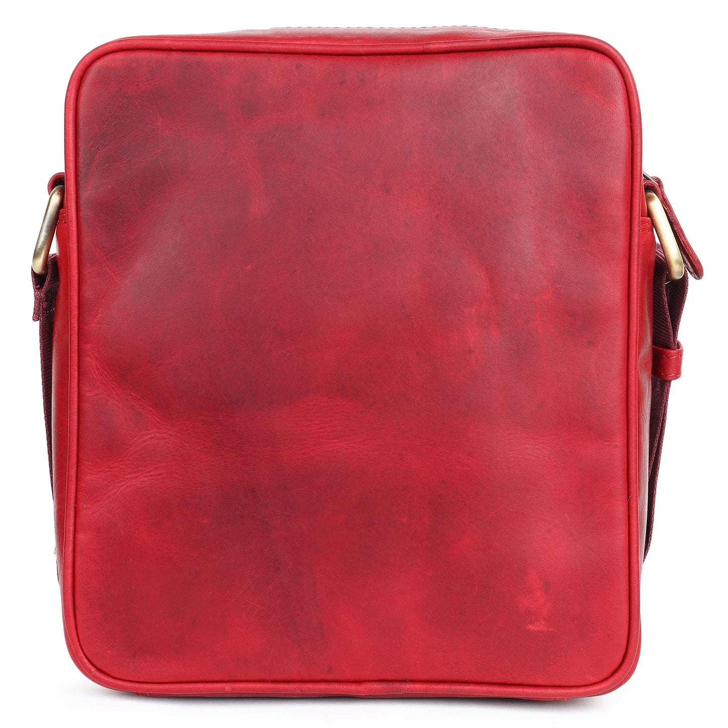 Piel Cuero Red Laser Work Side Bag – Oil Pull‑Up Leather Signature Series