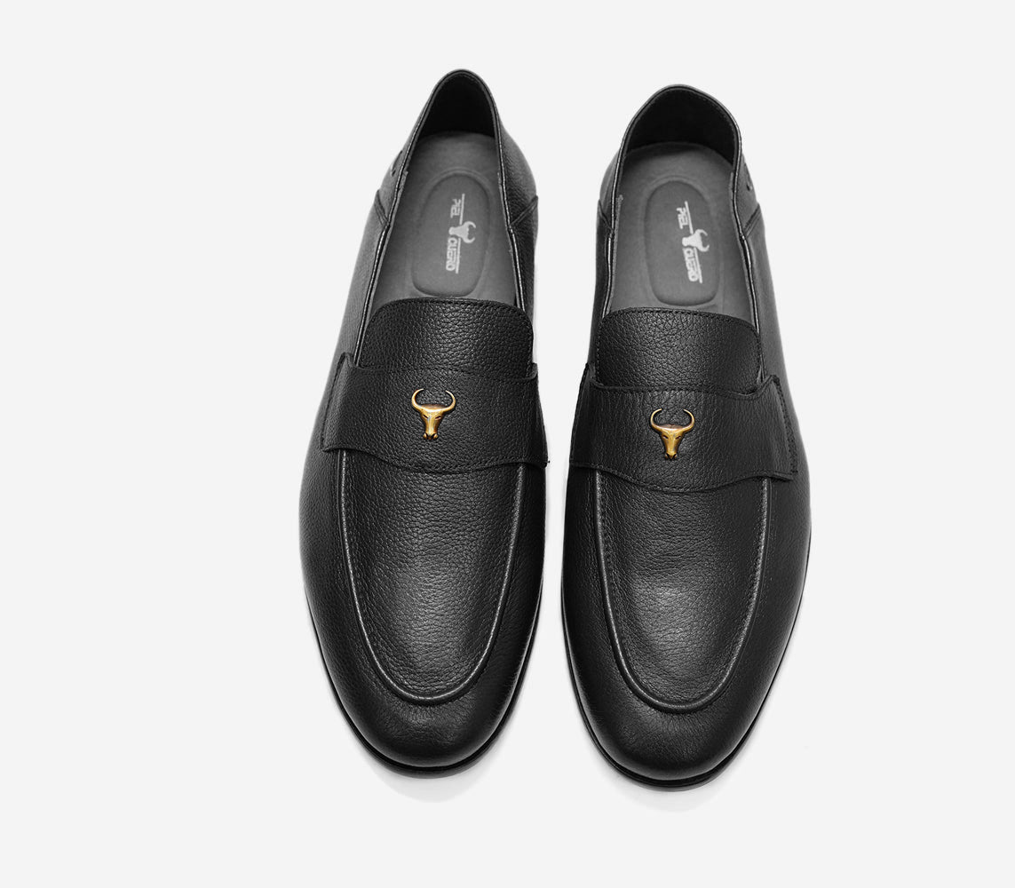 Artisan handmade leather slip on