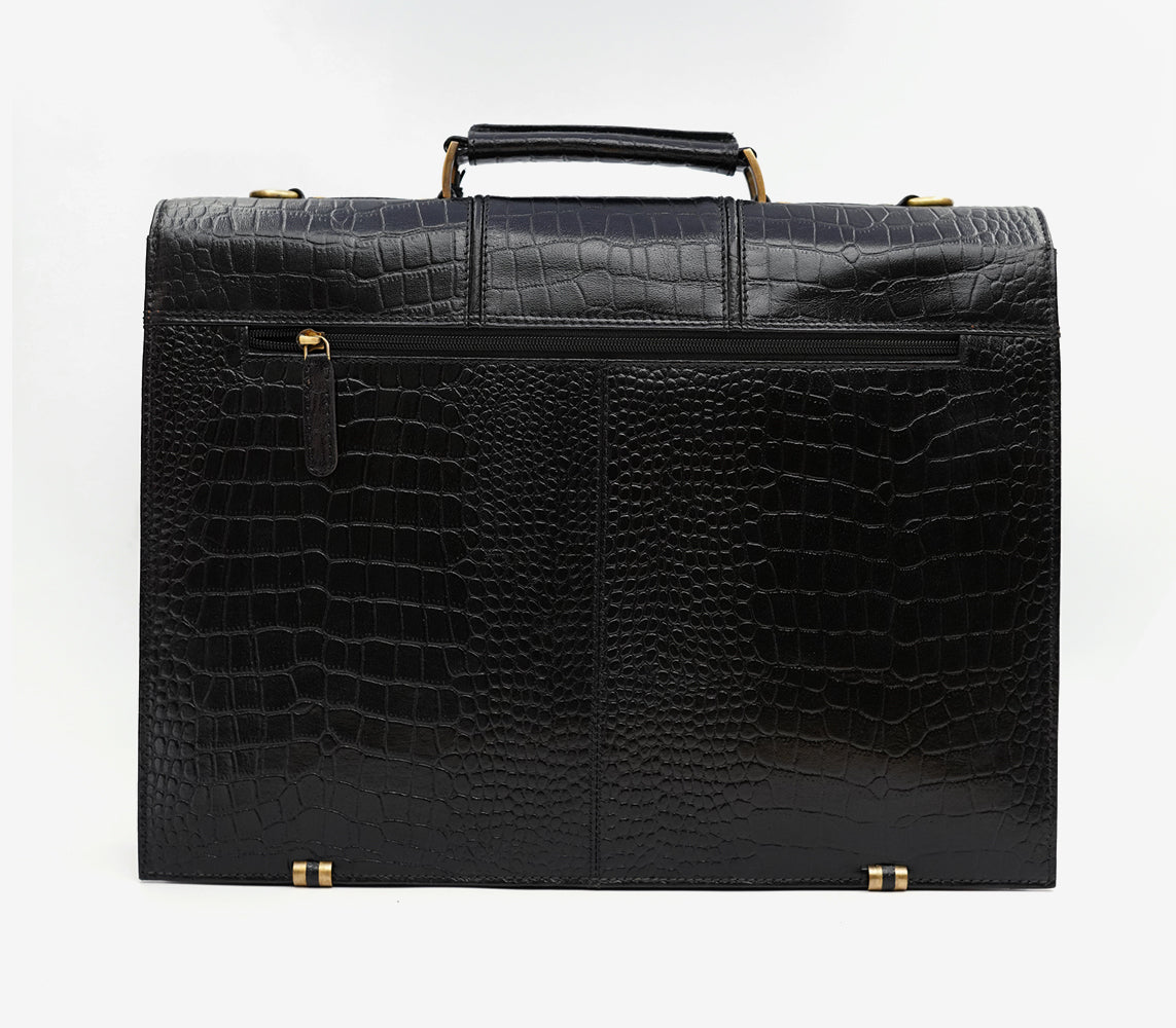 Handcrafted leather laptop bag India