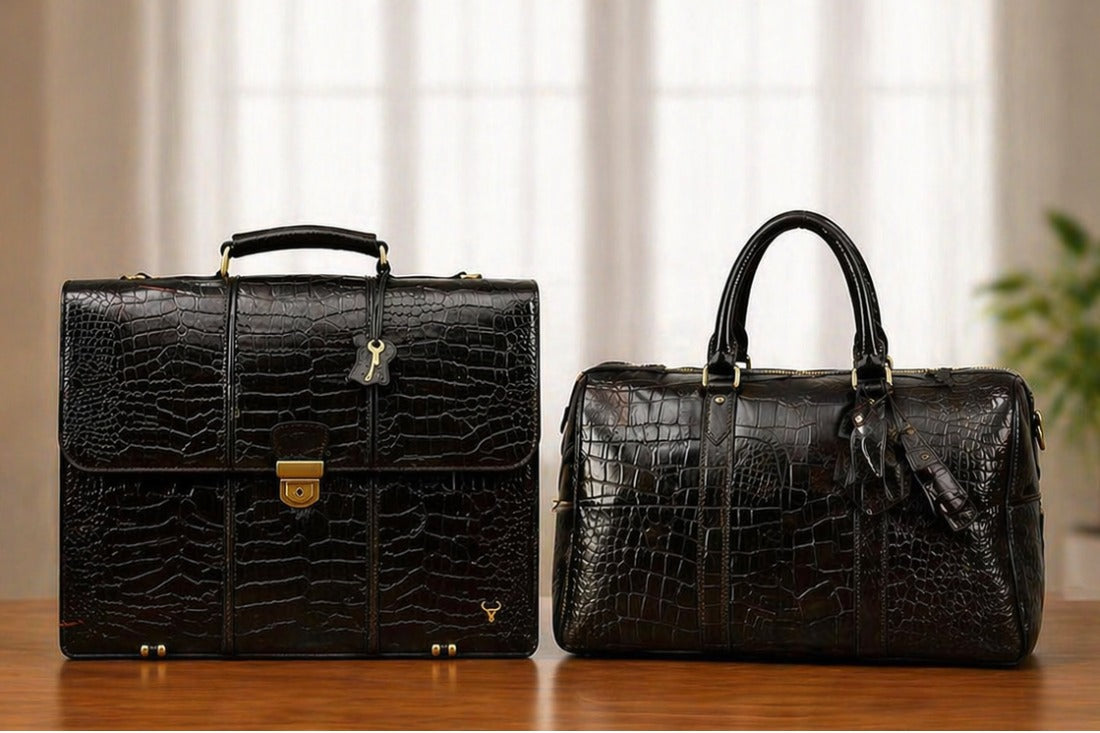 Upgrade Your Style with Premium Leather Duffle  and Laptop Bags for Men