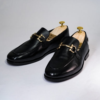 Piel Cuero Genuine Leather Loafers - Handcrafted Luxury Men's Shoes Black