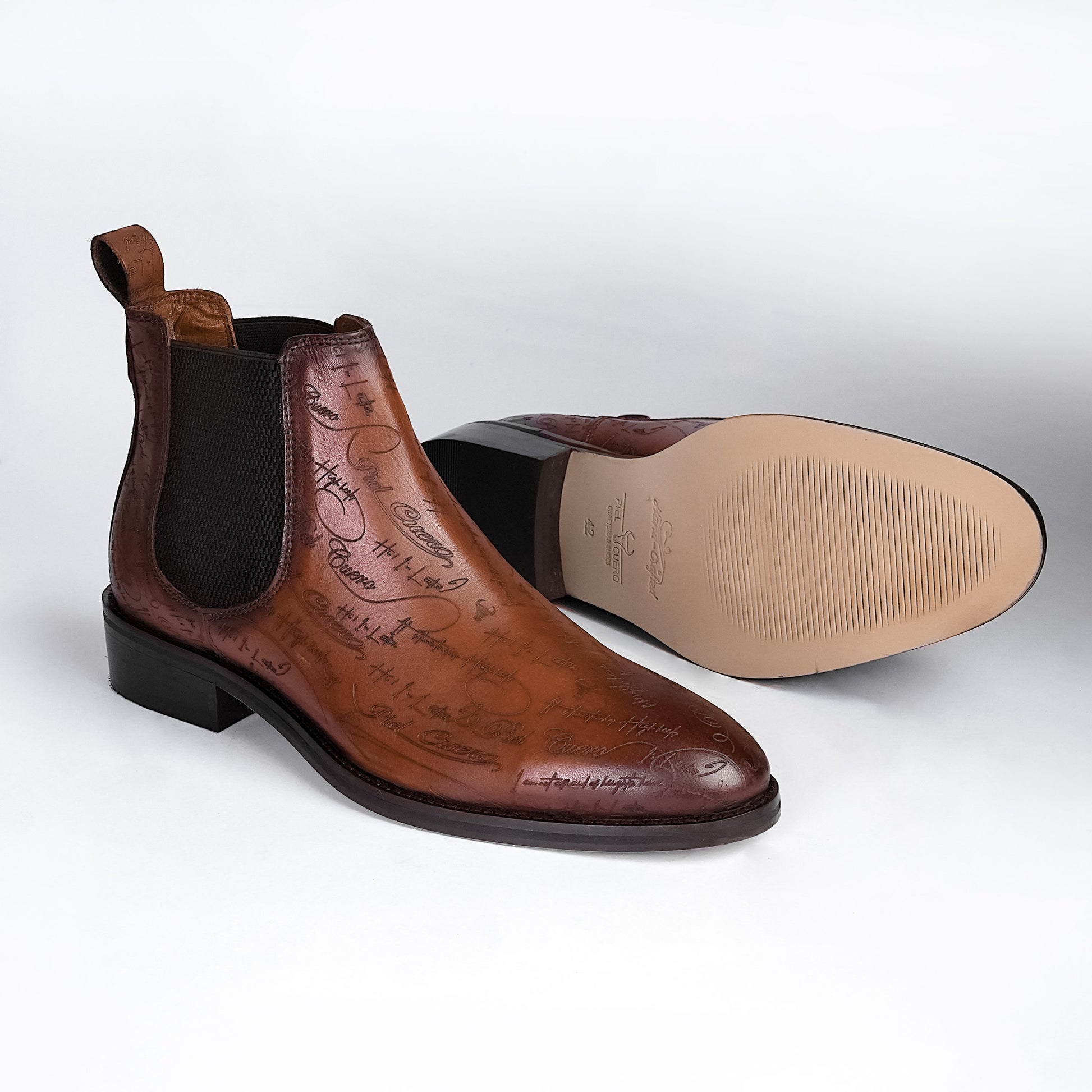 Premium Genuine Leather Chelsea Boots Handcrafted Elegance by Piel C Piel Cuero Premium Genuine Leather Chelsea Boots Handcrafted Elegance by Piel C Piel Cuero