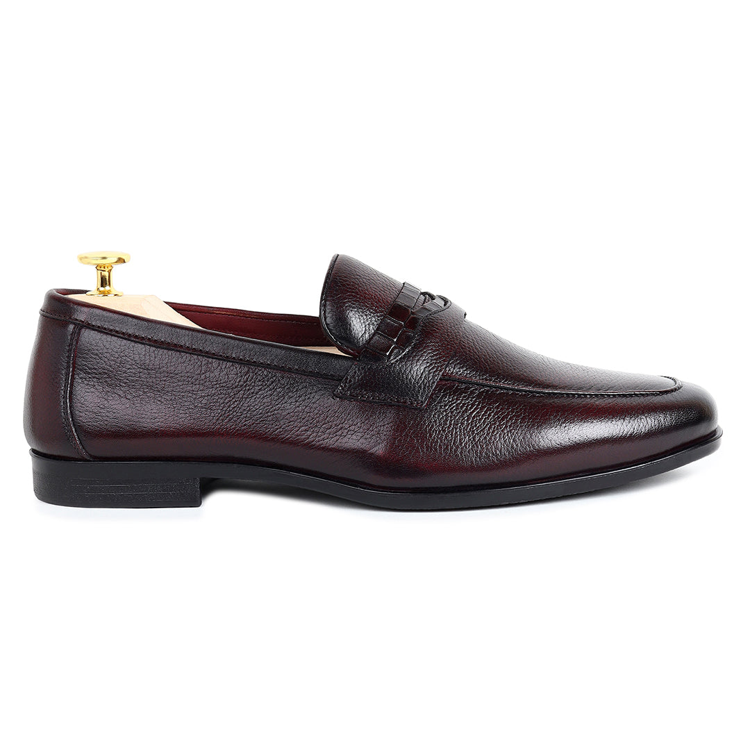 Piel Cuero Men’s Brown Leather Penny Loafers