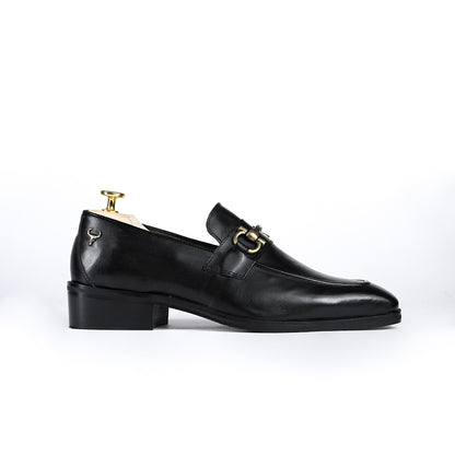 Black Genuine Leather Loafers for Men | Handmade by Piel Cuero