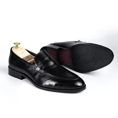 Genuine Leather Penny Loafer Shoes for Men | Piel Cuero