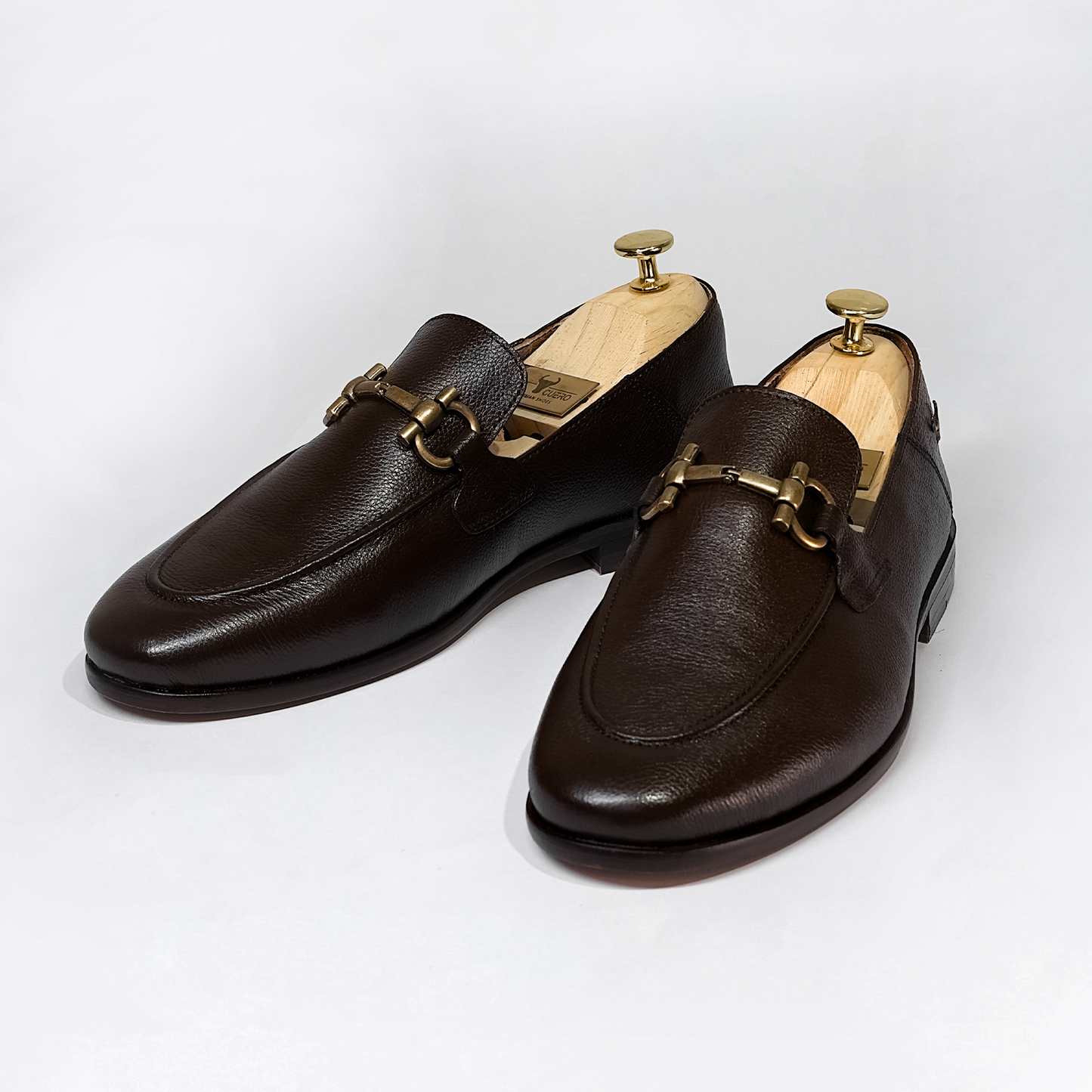 Piel Cuero Genuine Leather Loafers - Handcrafted Luxury Men's Shoes Brown