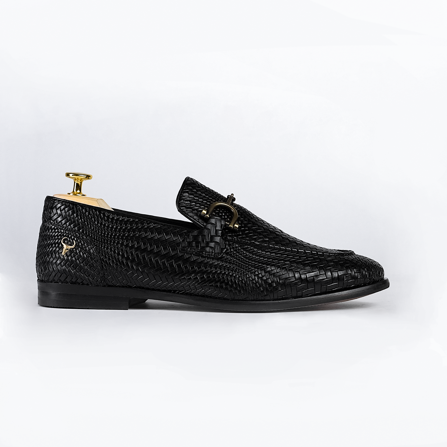 Piel Cuero Hand-Woven Black Leather Loafers | Men's Slip-On Dress Shoe Piel Cuero Hand-Woven Black Leather Loafers | Men's Slip-On Dress Shoe