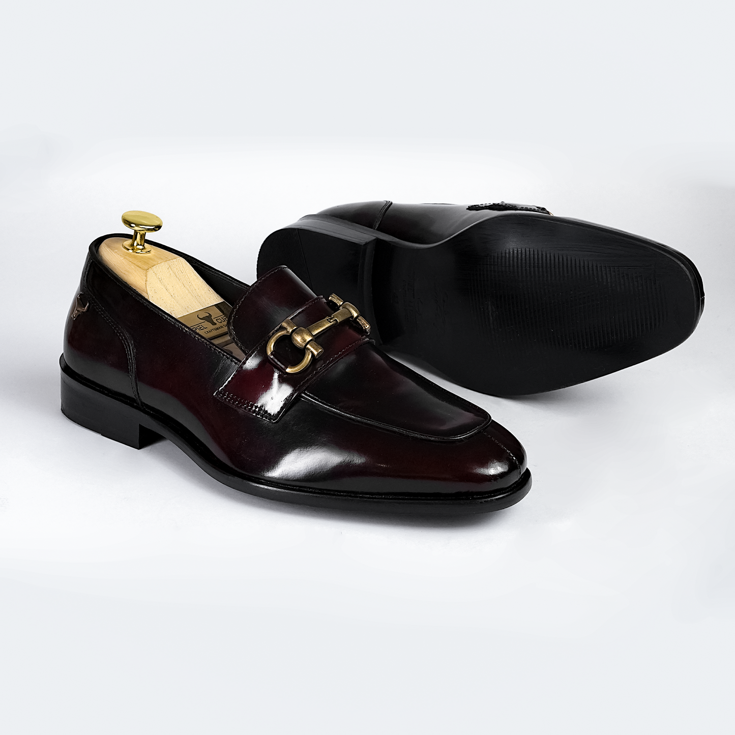 Piel Cuero Buckle Loafers - Premium Genuine Leather Men's Shoes