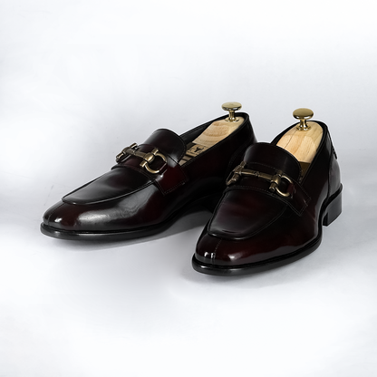 Piel Cuero Buckle Loafers - Premium Genuine Leather Men's Shoes