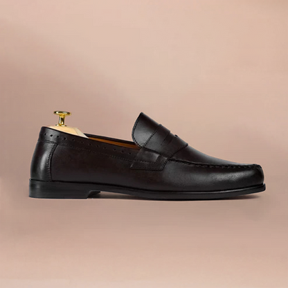 Piel Cuero Handmade Leather Slip-On Shoes Brown