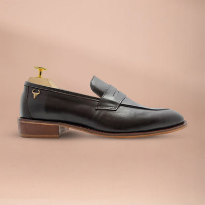 Piel Cuero Plain Loafer in Dark Brown | Premium Full-Grain Leather