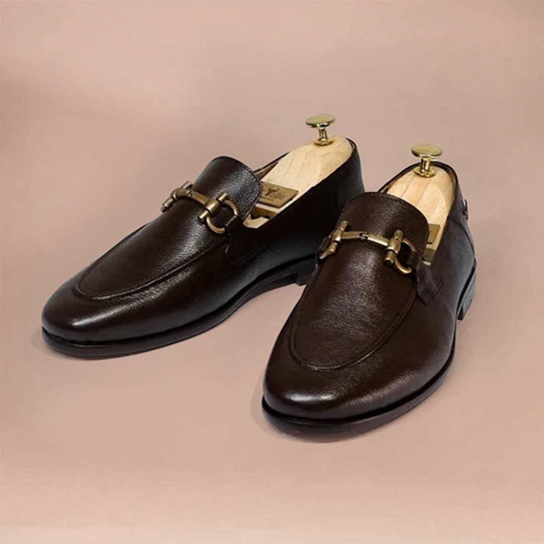 Piel Cuero Genuine Leather Loafers - Handcrafted Luxury Men's Shoes Brown