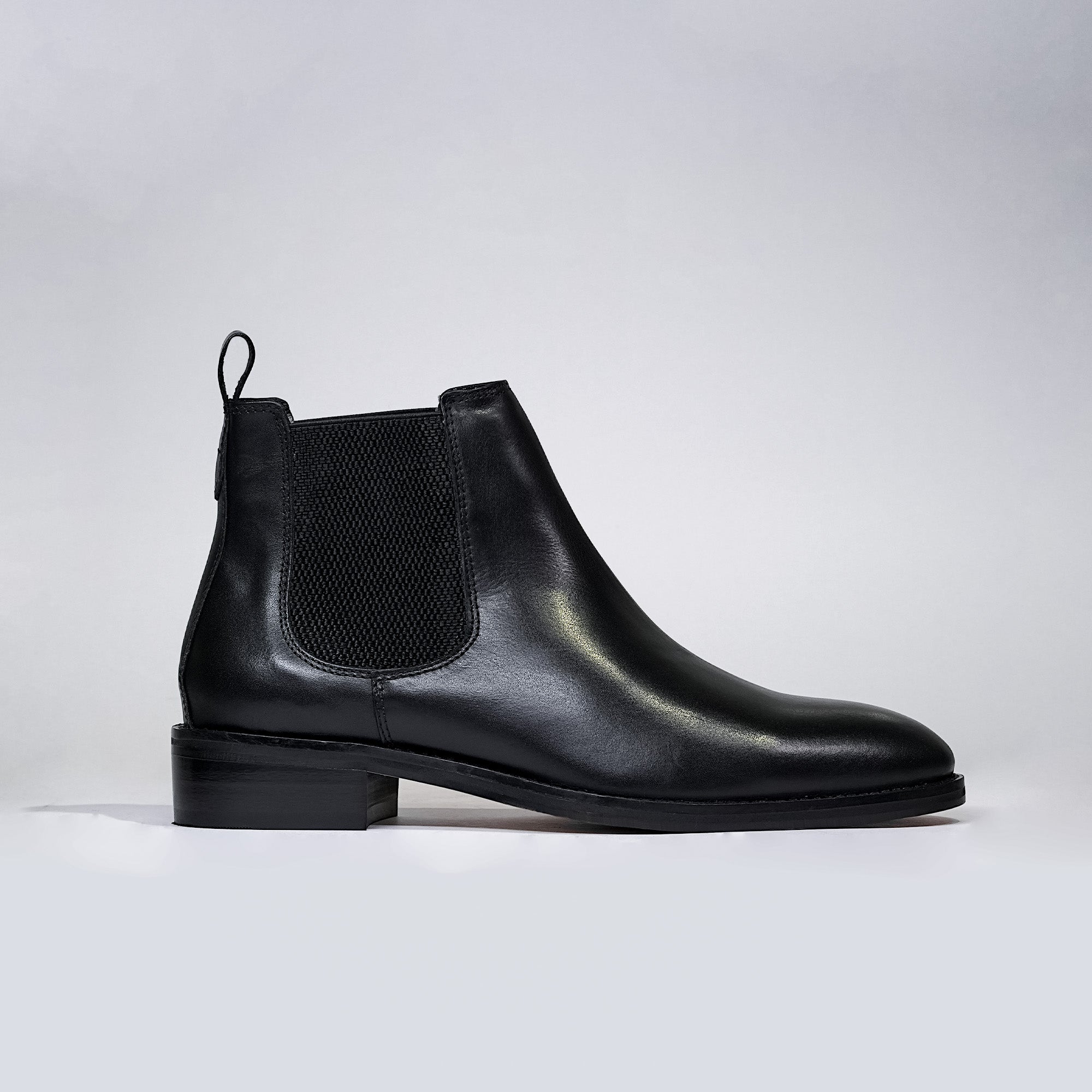 Men's Black Leather Chelsea Boots | Piel Cuero - Premium Quality