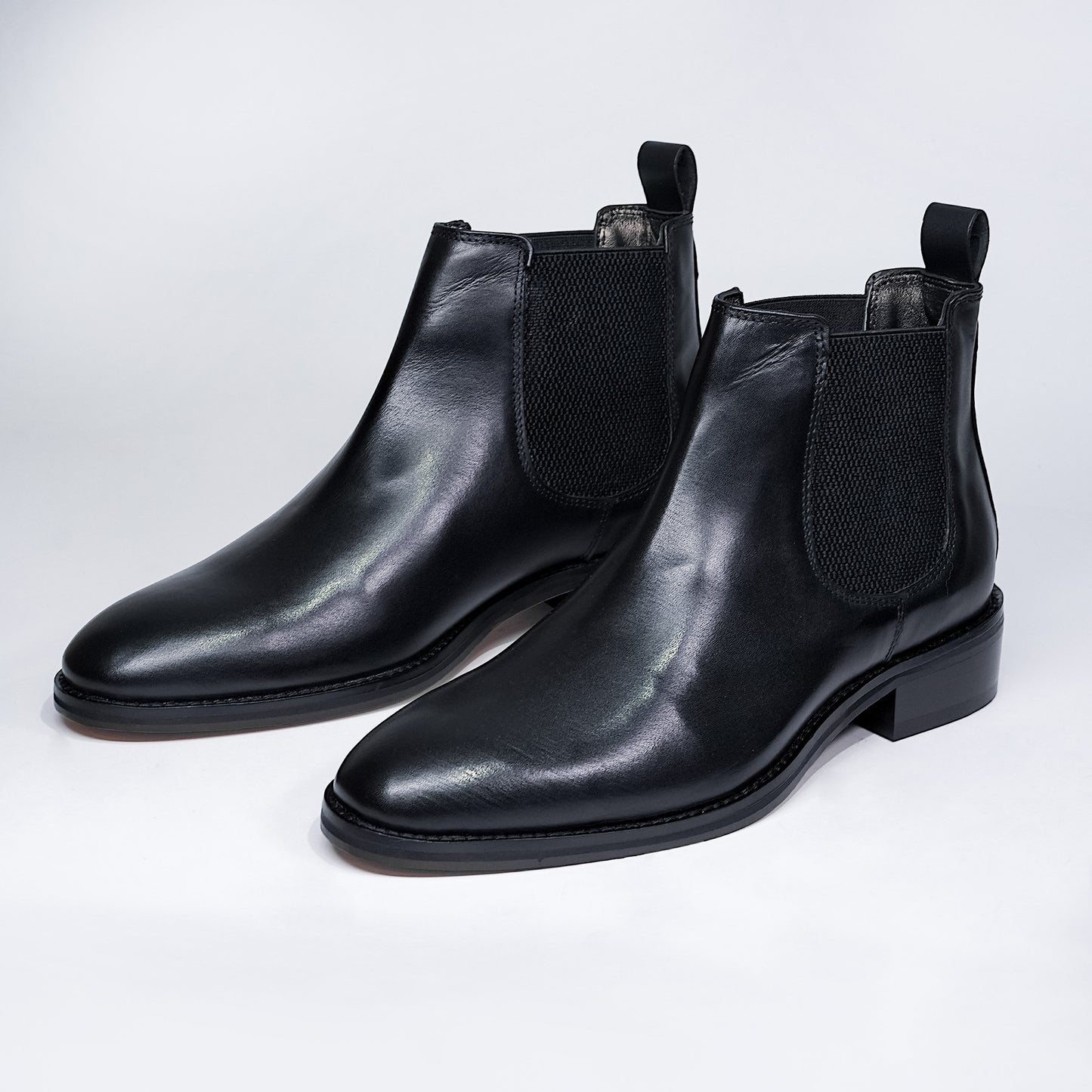 Men's Black Leather Chelsea Boots | Piel Cuero - Premium Quality