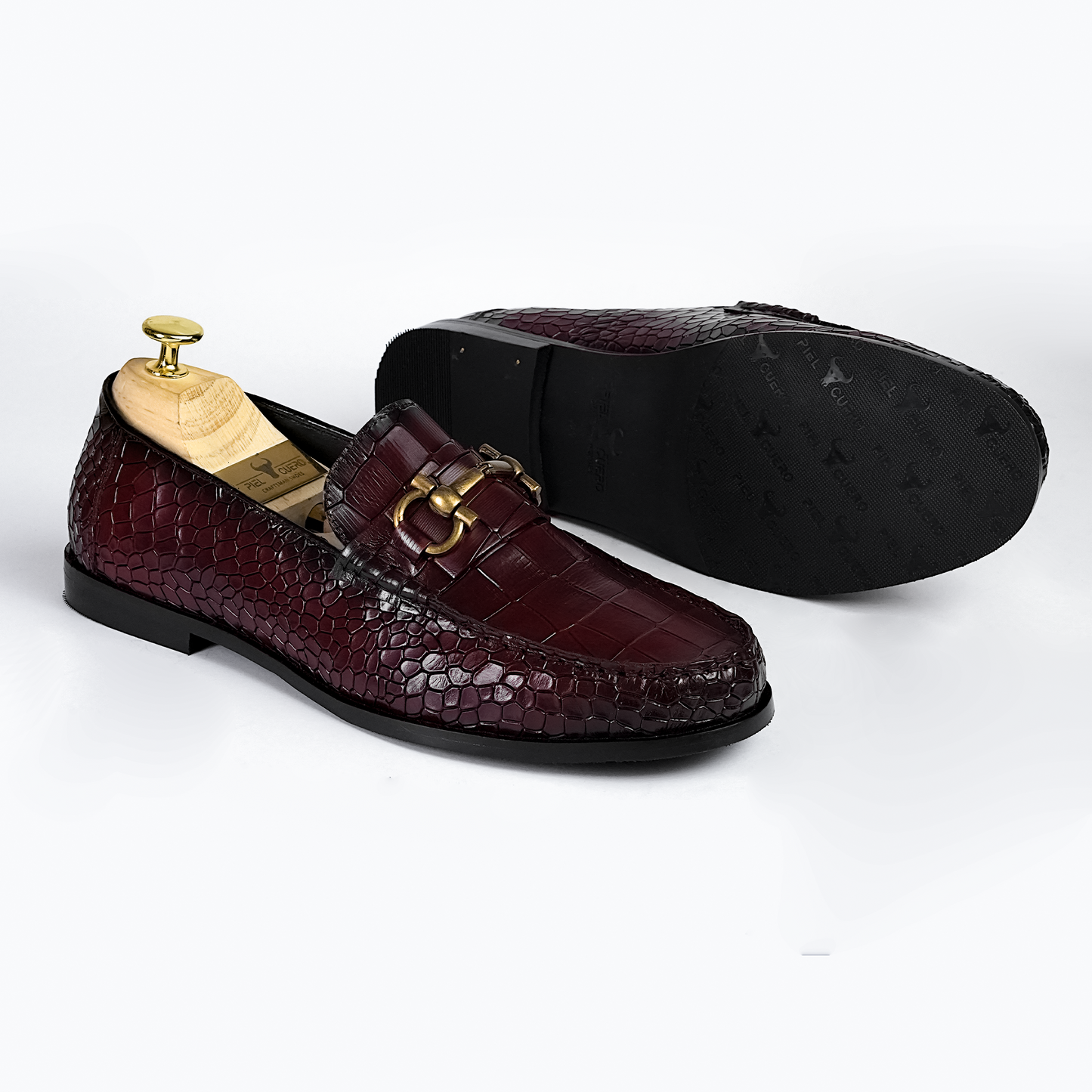 Genuine Leather Tan Brown Loafers - Handmade Luxury Shoes