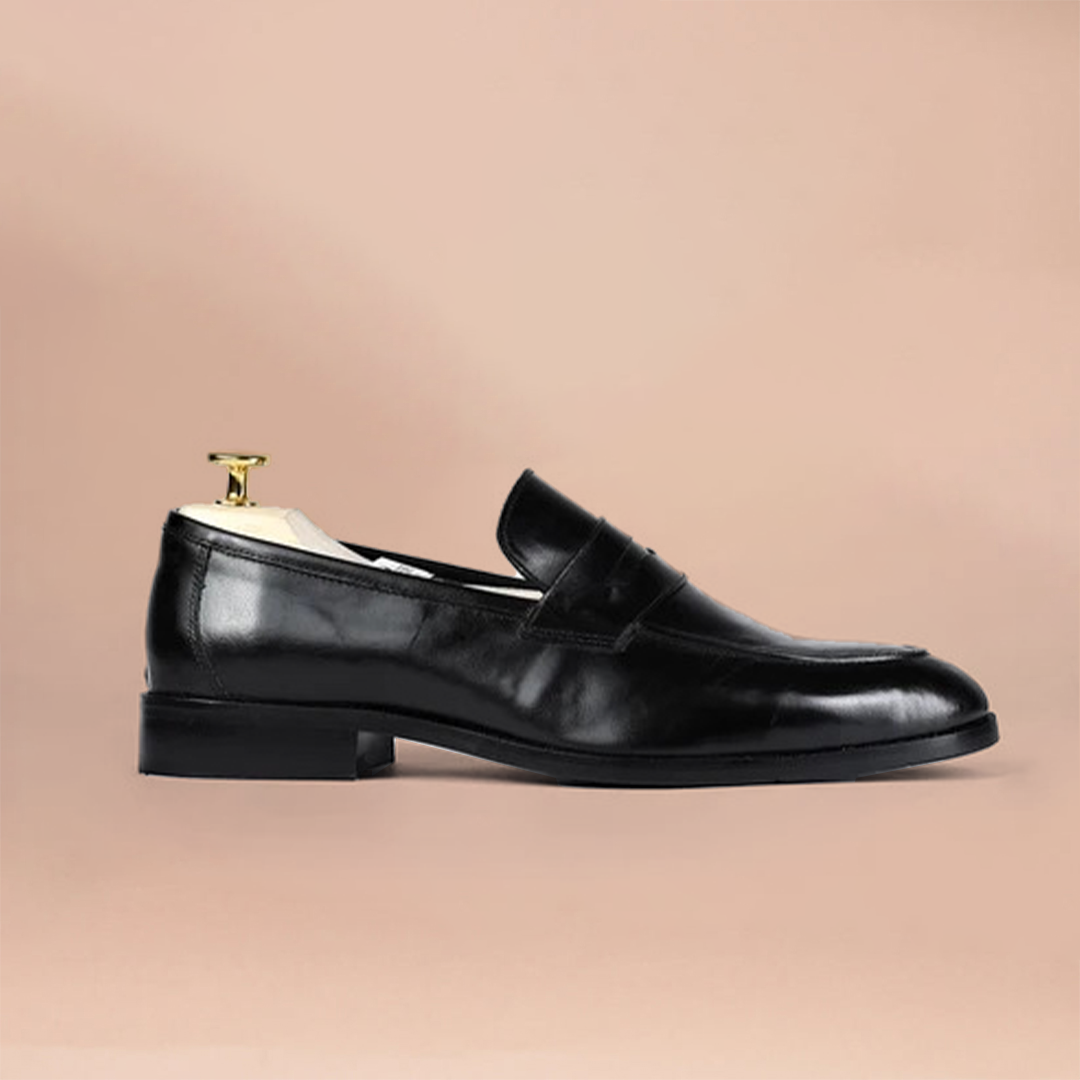 Genuine Leather Penny Loafer Shoes for Men | Piel Cuero