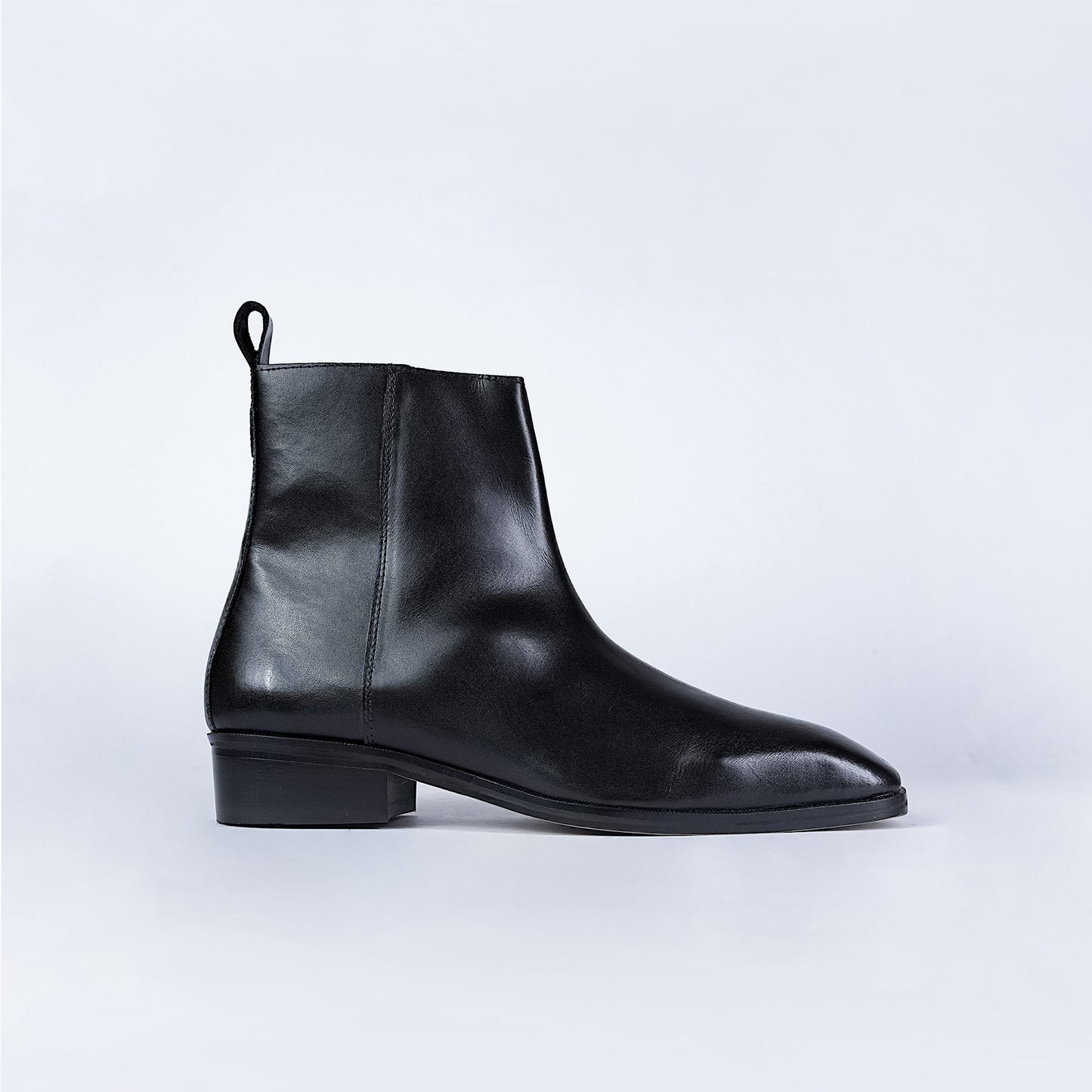 Handmade Genuine Leather Chelsea Shoes Men's Boots Piel Cuero Blac