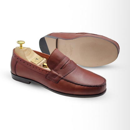 Timeless Brown Penny Loafers by Piel Cuero - Premium Leather & Comfort