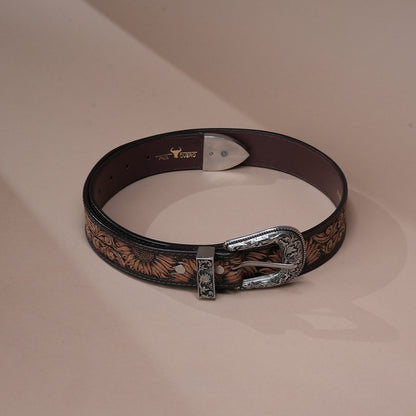 Cowboy Leather Belt for Men | Handcrafted Western Leather Belt