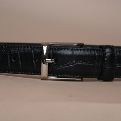 Croco Genuine Leather Cowboy Belt for Men