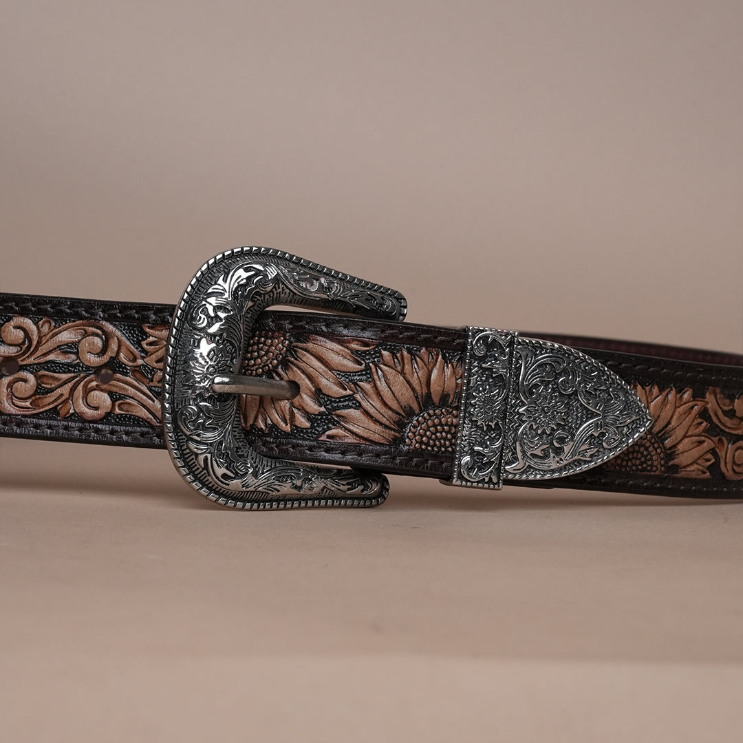 Cowboy Leather Belt for Men | Handcrafted Western Leather Belt