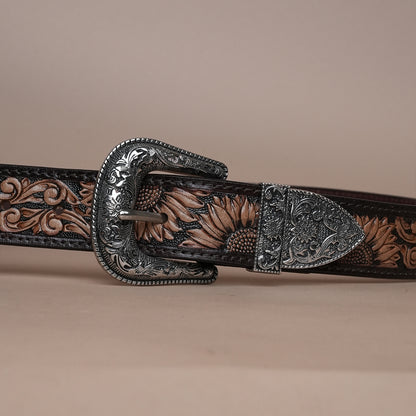 Cowboy Leather Belt for Men | Handcrafted Western Leather Belt
