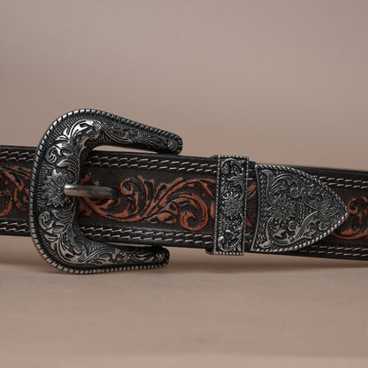 Cowboy Leather Belt for Men | Handcrafted Western Leather Belt