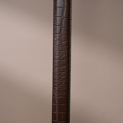 Croco Genuine Leather Cowboy Belt for Men