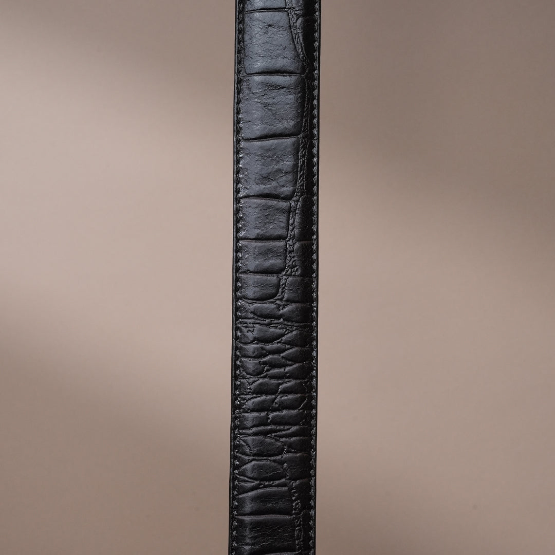 Croco Genuine Leather Cowboy Belt for Men