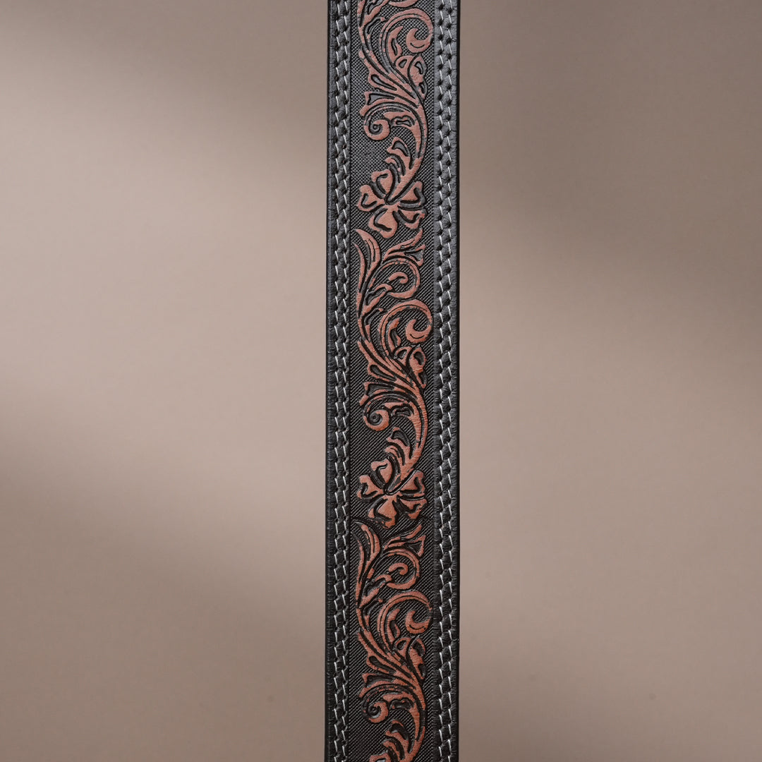 Cowboy Leather Belt for Men | Handcrafted Western Leather Belt