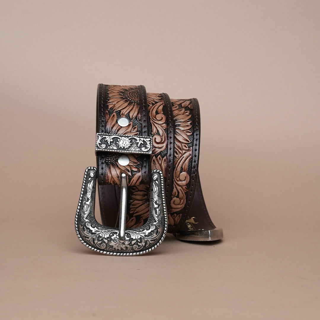 Cowboy Leather Belt for Men | Handcrafted Western Leather Belt