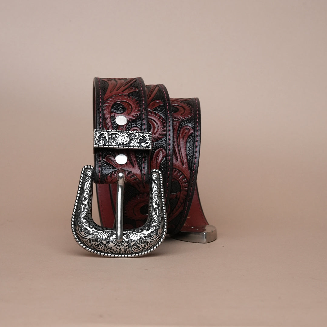 Cowboy Leather Belt for Men | Handcrafted Western Leather Belt