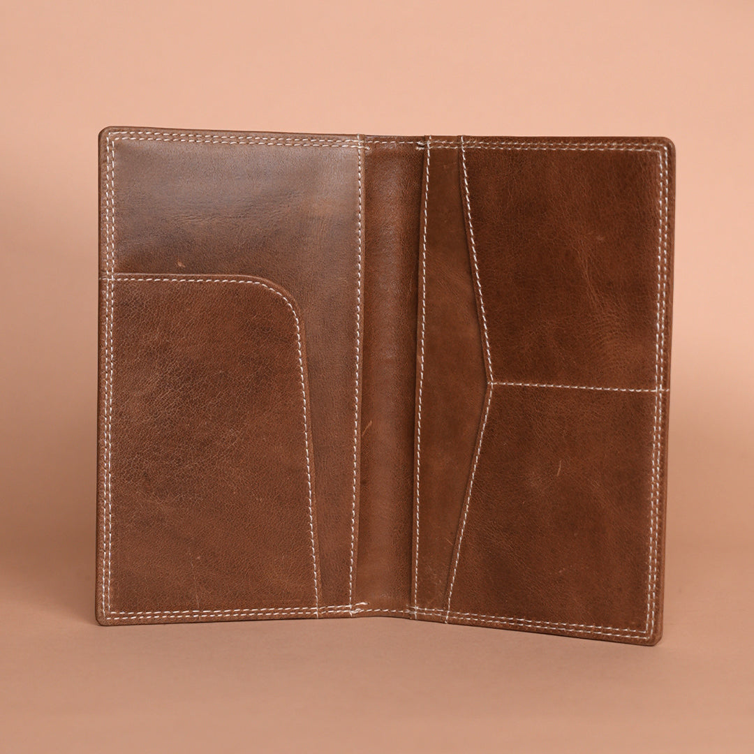 Tan Leather Passport Cover – Premium Leather Passport Case