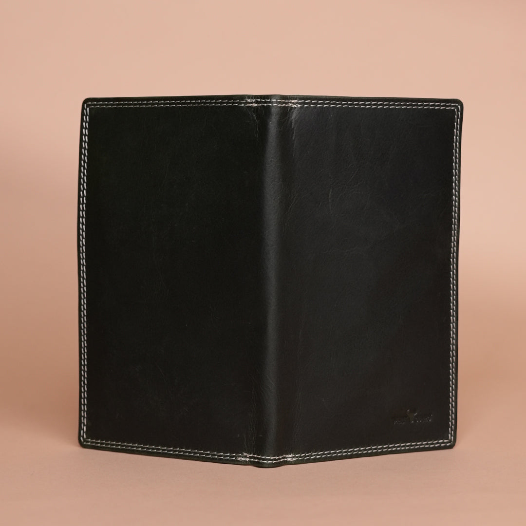 Black Leather Passport Cover – Premium Leather Passport Case