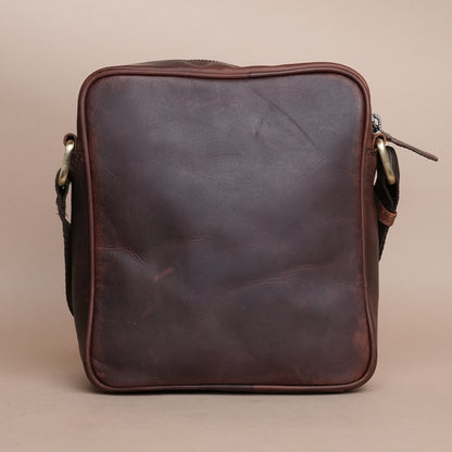 Piel Cuero Brown OilPullUp Laser Work Side Bag – Signature Series