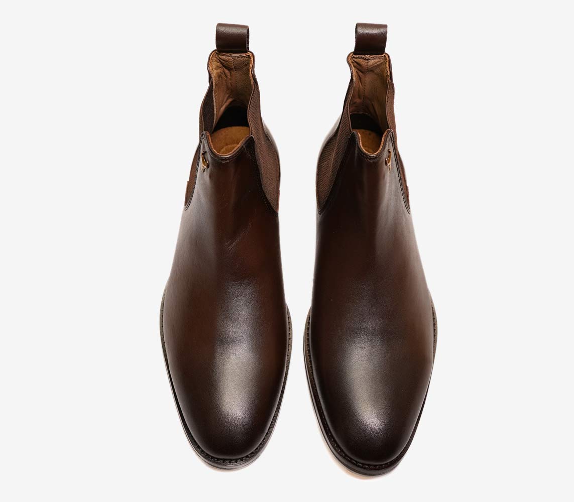 Best quality brown leather boots 