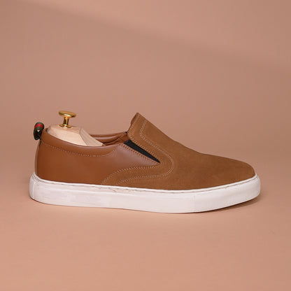 Piel Cuero Verona Suede Slip-On Sneakers