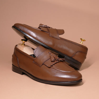 Piel Cuero  Tassel Leather Loafers