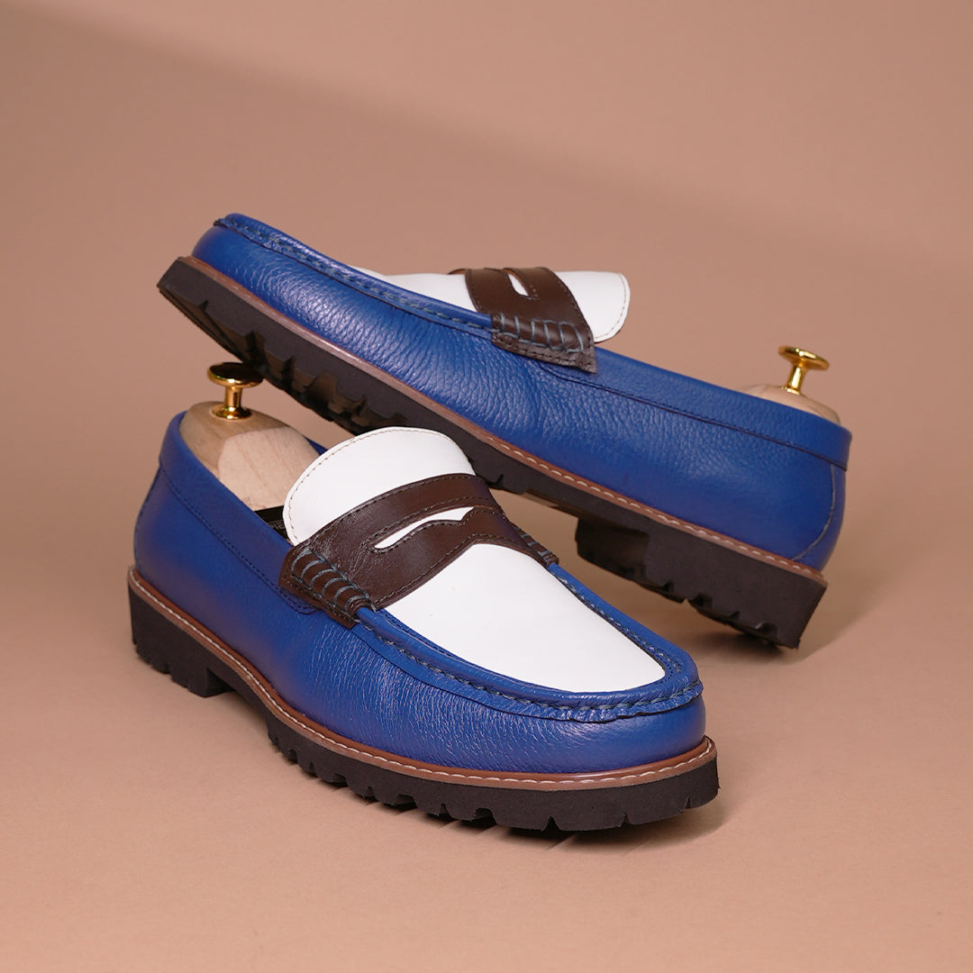 Piel Cuero Riviera Penny Loafers