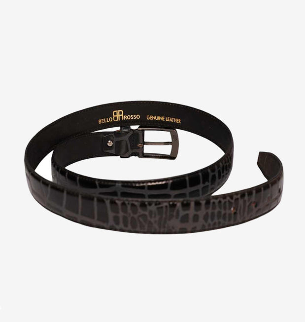 Handmade leather belt for formal wear