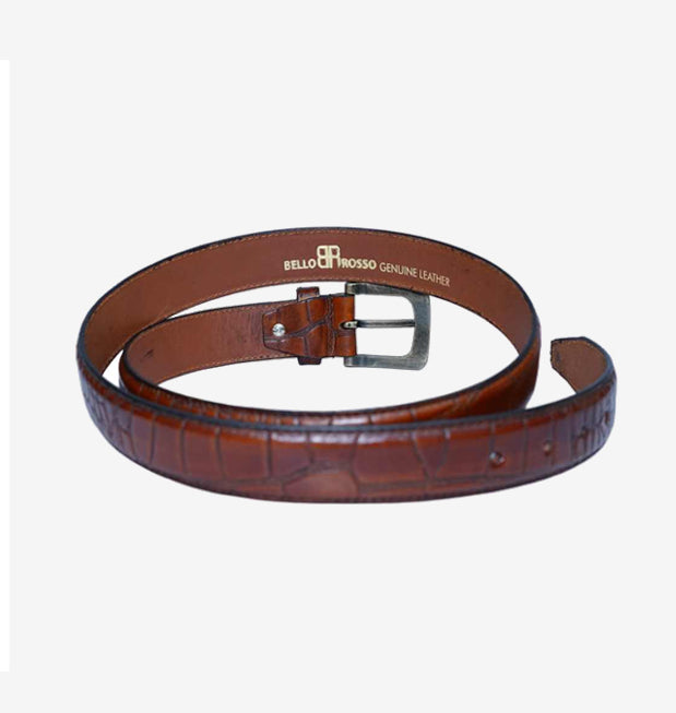 Premium leather brown belts for office wear