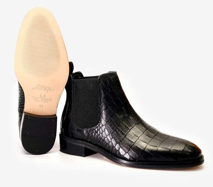Genuine leather best sole chelsea boots 