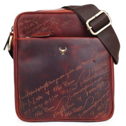 Piel Cuero Brown OilPullUp Laser Work Side Bag – Signature Series