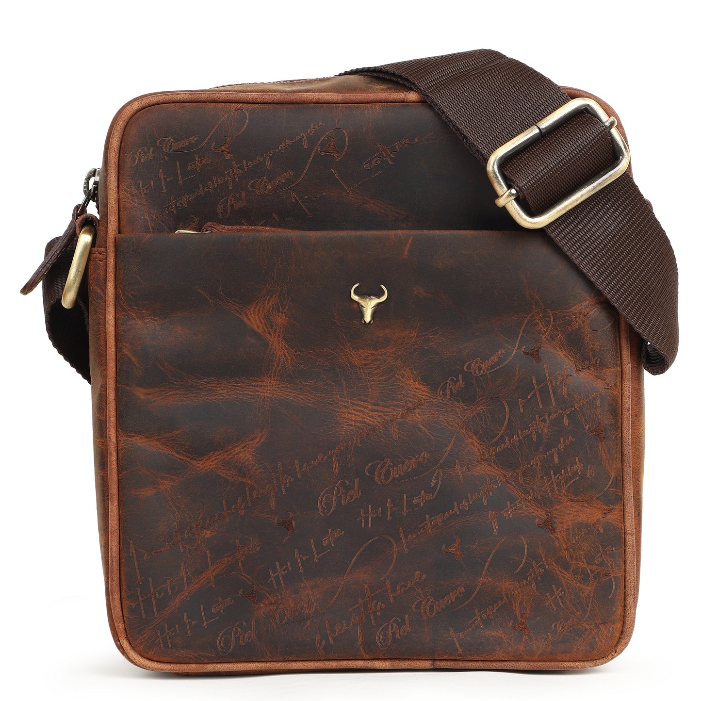 Brown Hunter Leather Laser Work(Signature Series) Side Bag