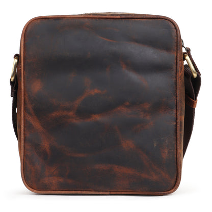Brown Hunter Leather Laser Work(Signature Series) Side Bag