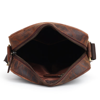 Brown Hunter Leather Laser Work(Signature Series) Side Bag