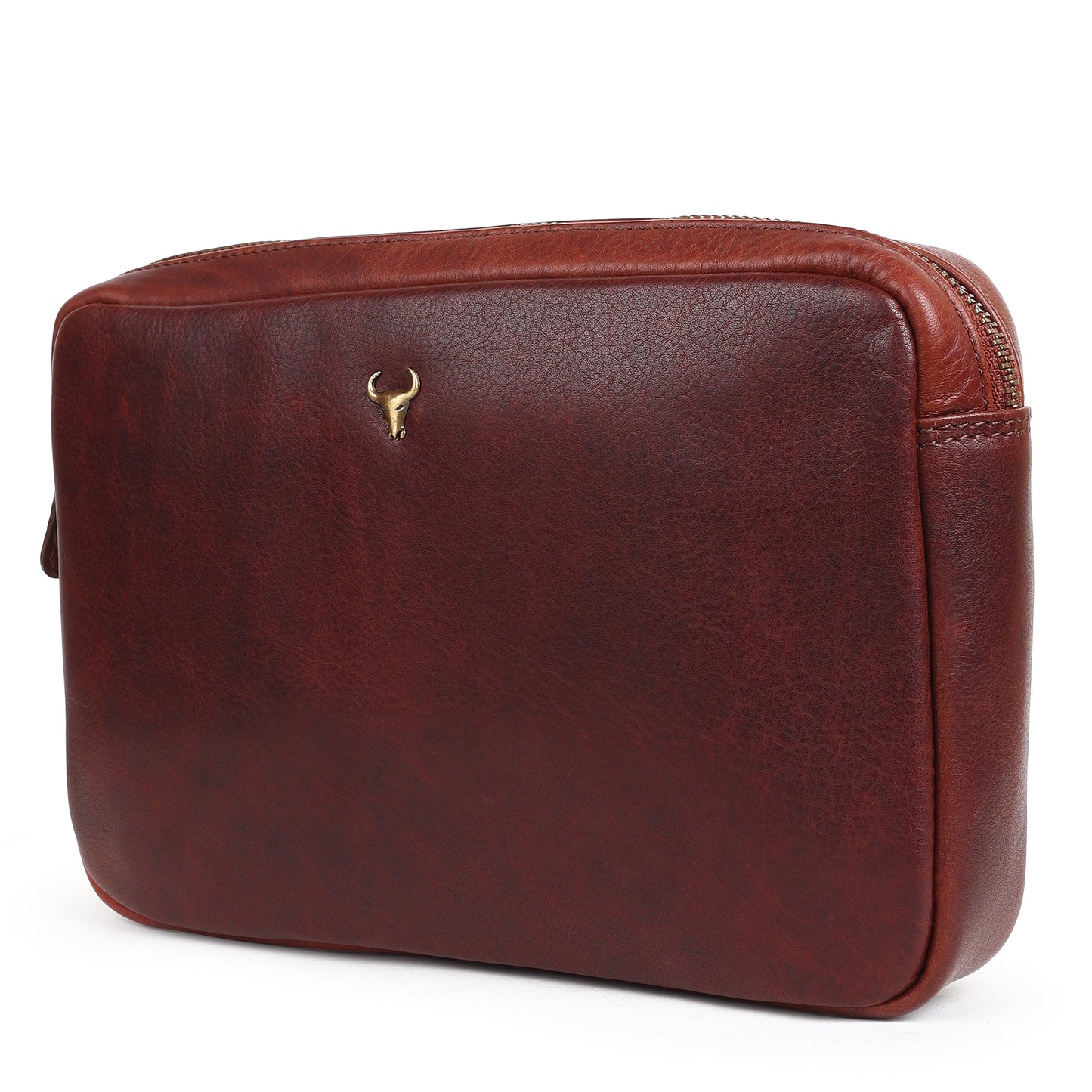 Piel Cuero Brown Mild Cross Body Bag in Oil Pull‑Up Leather