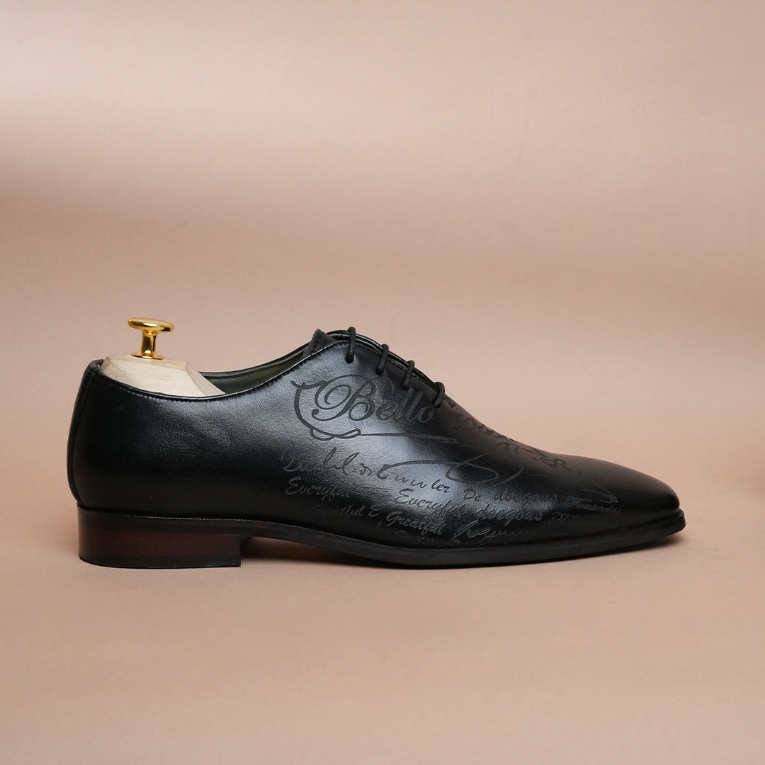 Pure Leather Premium Black Oxford Shoes